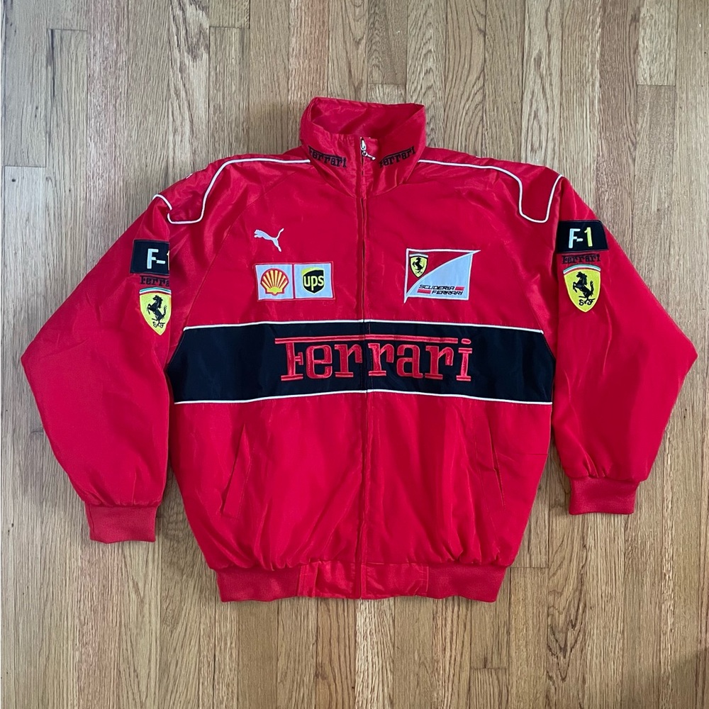 Formula 1 Ferrari Racing Jacket Men’s F1 Embroidered Retro Y2k Unisex